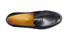 Mens Portsmouth - Black Calf Penny Loafer | Barker Shoes