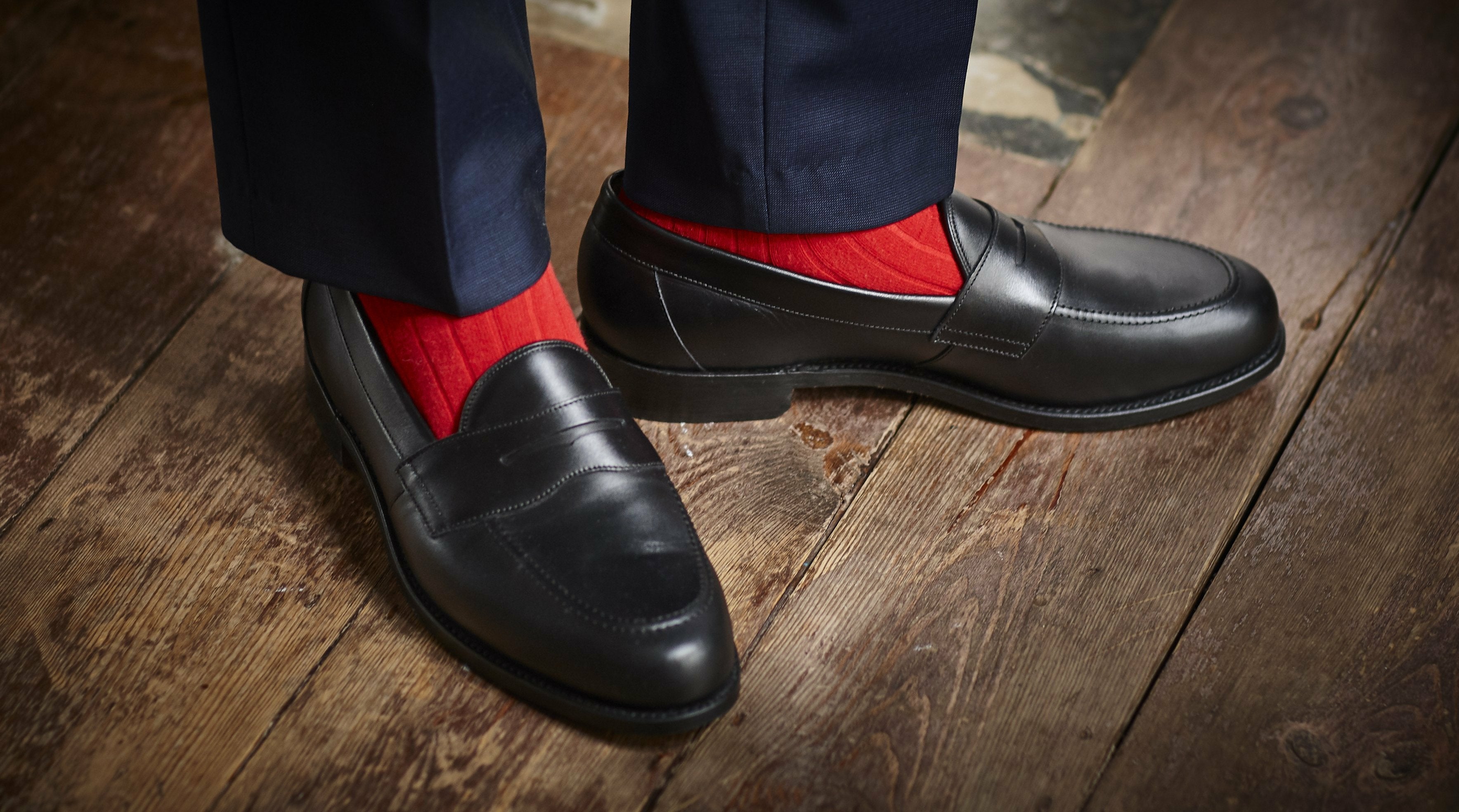 Mens Portsmouth - Black Calf Penny Loafer | Barker Shoes