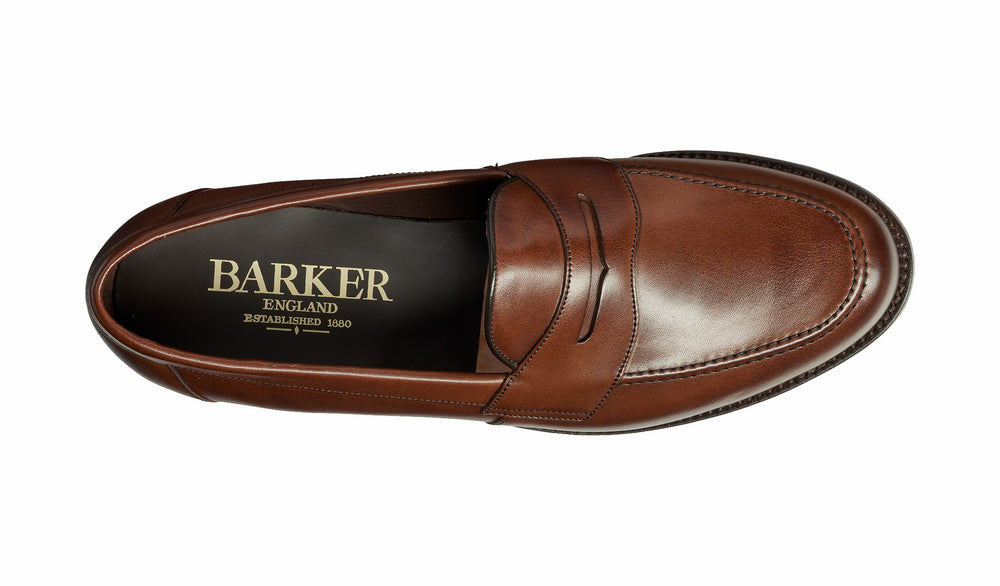 Mens Portsmouth - Dark Walnut Calf | Barker Shoes