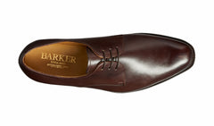 Mens St. Austell - Dark Walnut Calf Derby | Barker Shoes
