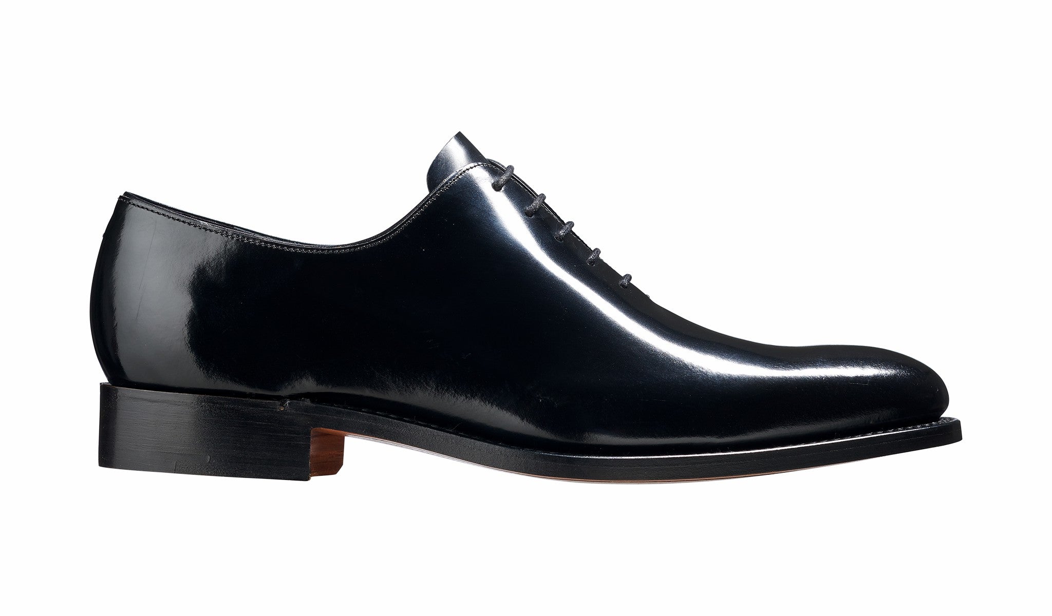 Mens Nelson - Black Hi Shine Oxford Shoe | Barker Shoes
