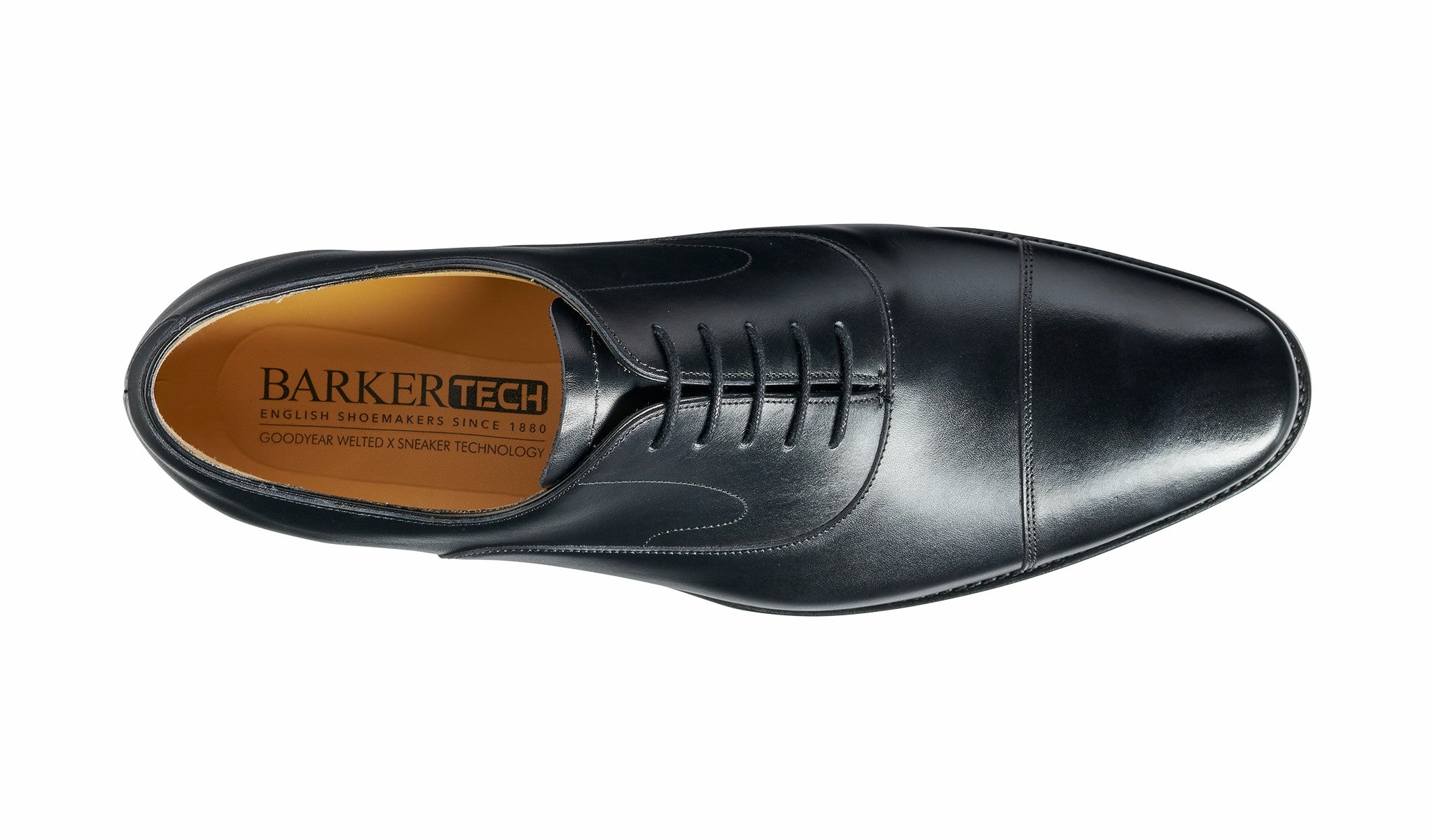 Mens Wright - Black Calf Oxford Shoe | Barker Shoes
