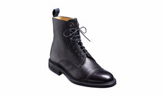 Mens Donegal - Black Grain - Mens Top-cap Boot | Barker Shoes