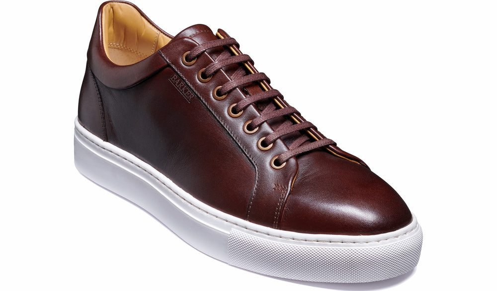 Mens Sam - Chestnut Hand Painted | Barker Shoes