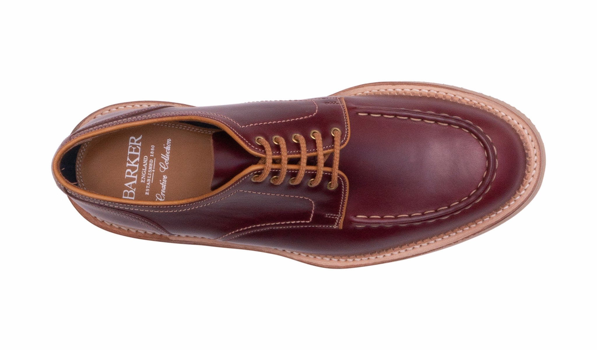 Mens Michigan - Burgundy Waxy Calf | Barker Shoes