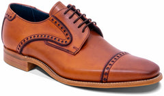 Mens Stewart - Antique Rosewood/ Navy | Barker Shoes