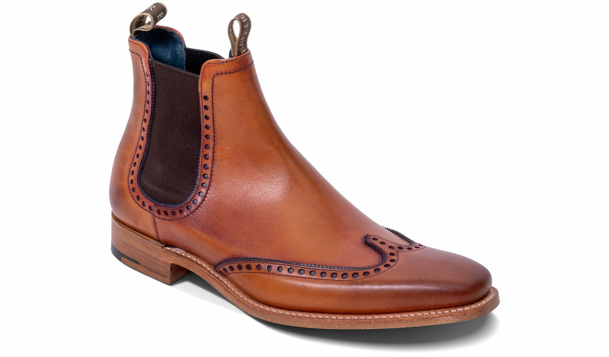 Mens Moreton - Antique Rosewood/ Navy | Barker Shoes