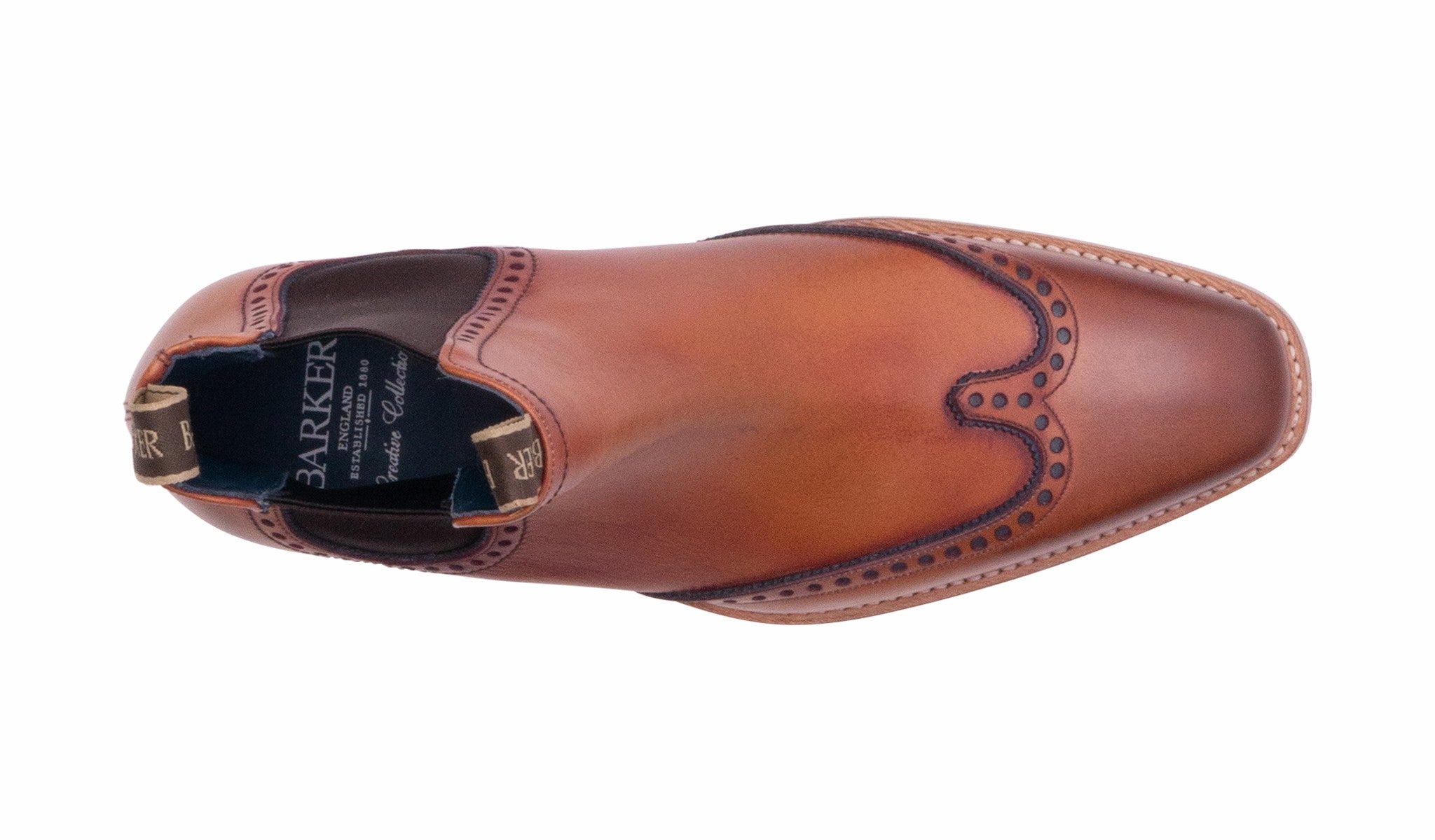 Mens Moreton - Antique Rosewood/ Navy | Barker Shoes