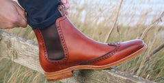 Mens Moreton - Antique Rosewood/ Navy | Barker Shoes