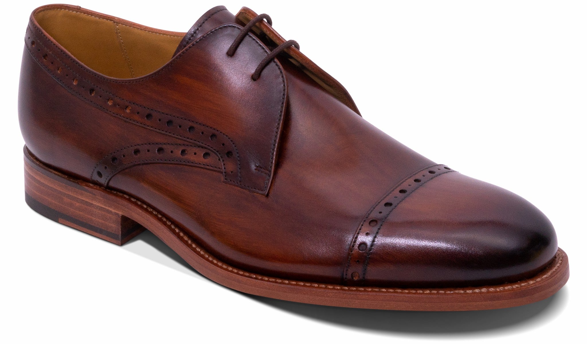 Mens Wye - Hand Brushed Brown | Barker Shoes