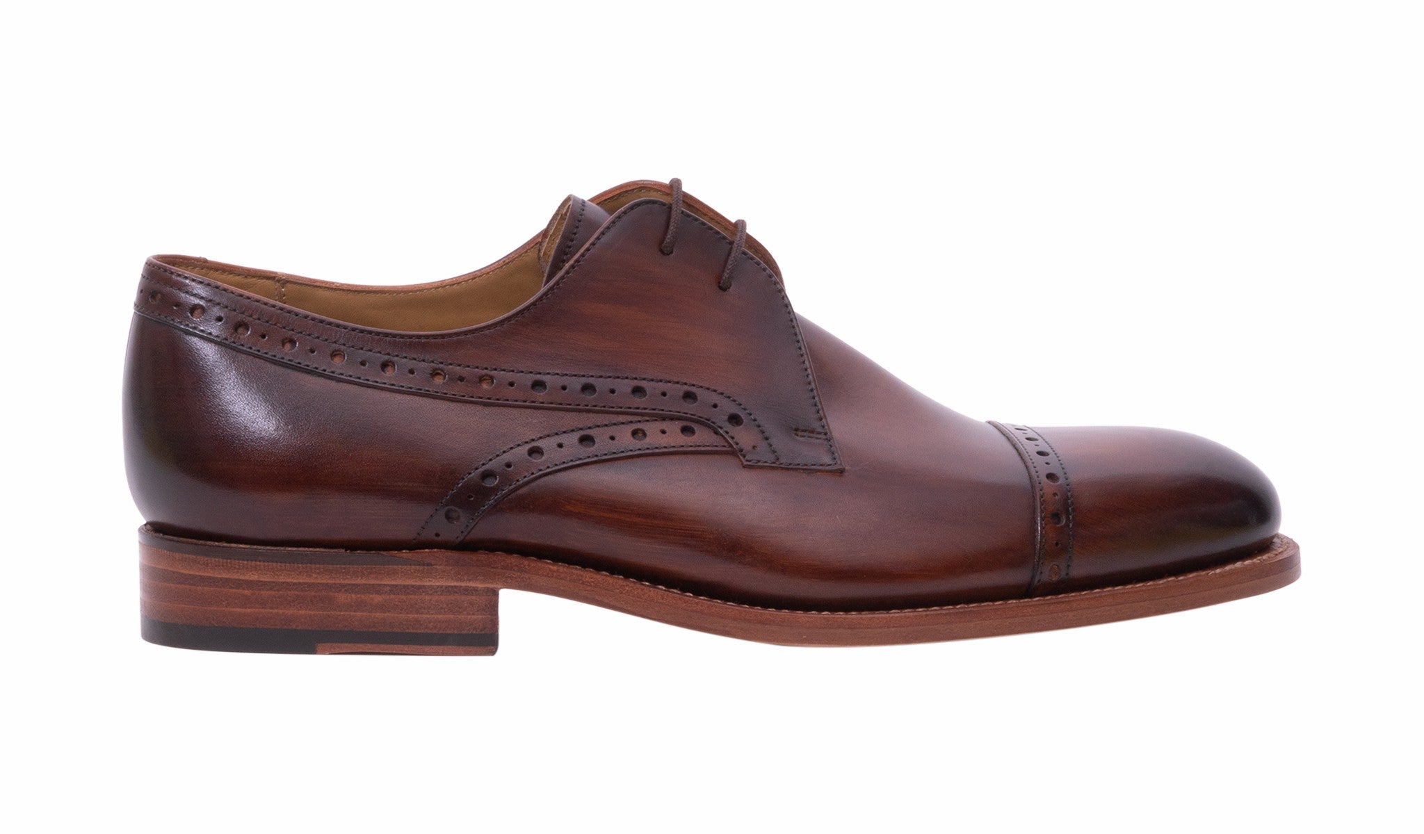 Mens Wye - Hand Brushed Brown | Barker Shoes