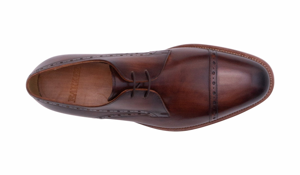 Mens Wye - Hand Brushed Brown | Barker Shoes