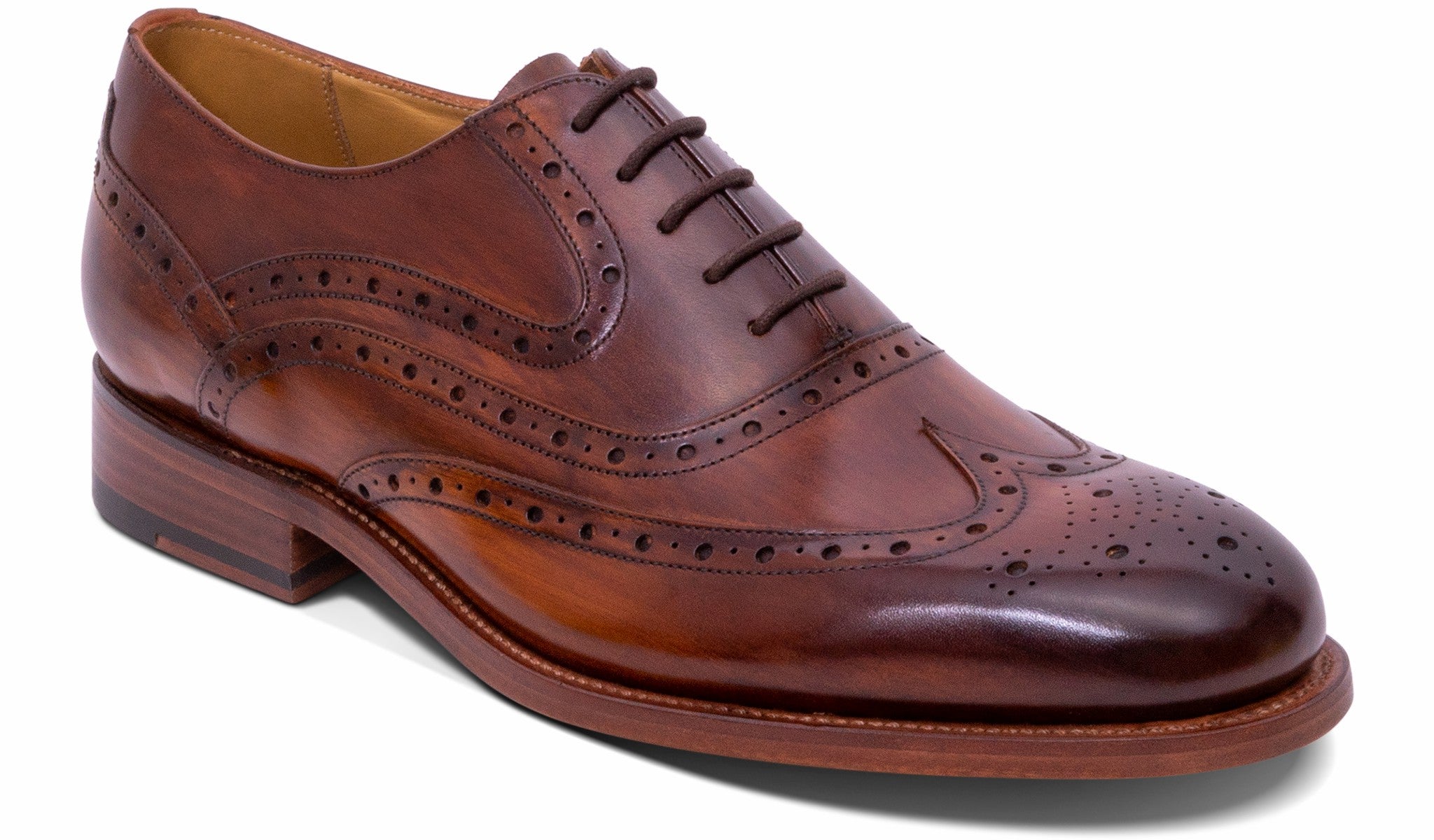 Mens Liffey - Hand Brushed Brown | Barker Shoes