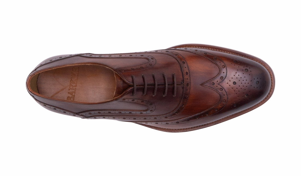 Mens Liffey - Hand Brushed Brown | Barker Shoes