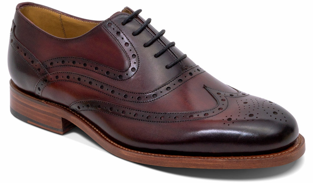 Mens Liffey - Hand Brushed Burgundy | Barker Shoes