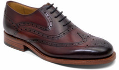 Mens Liffey - Hand Brushed Burgundy | Barker Shoes