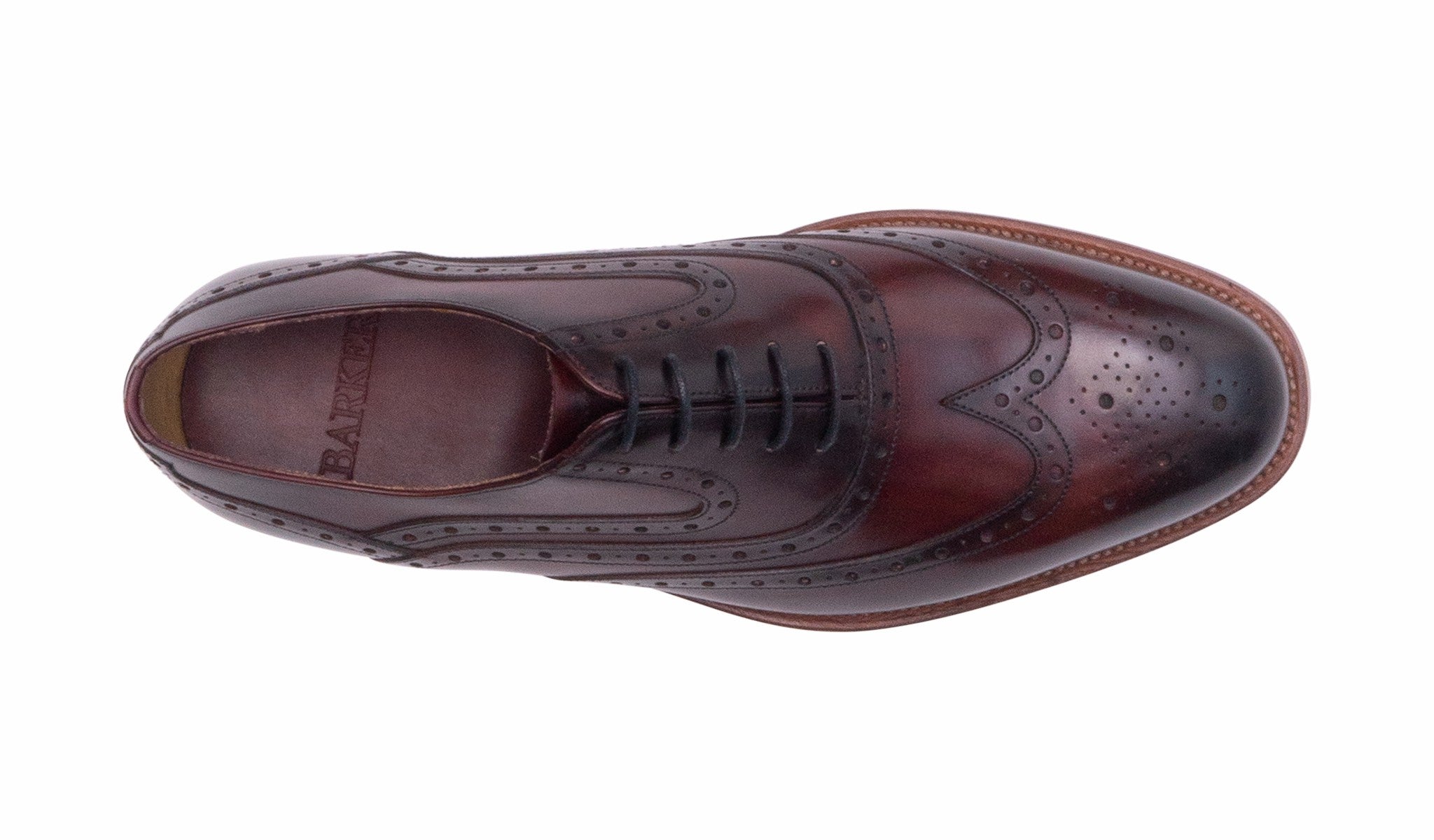 Mens Liffey - Hand Brushed Burgundy | Barker Shoes