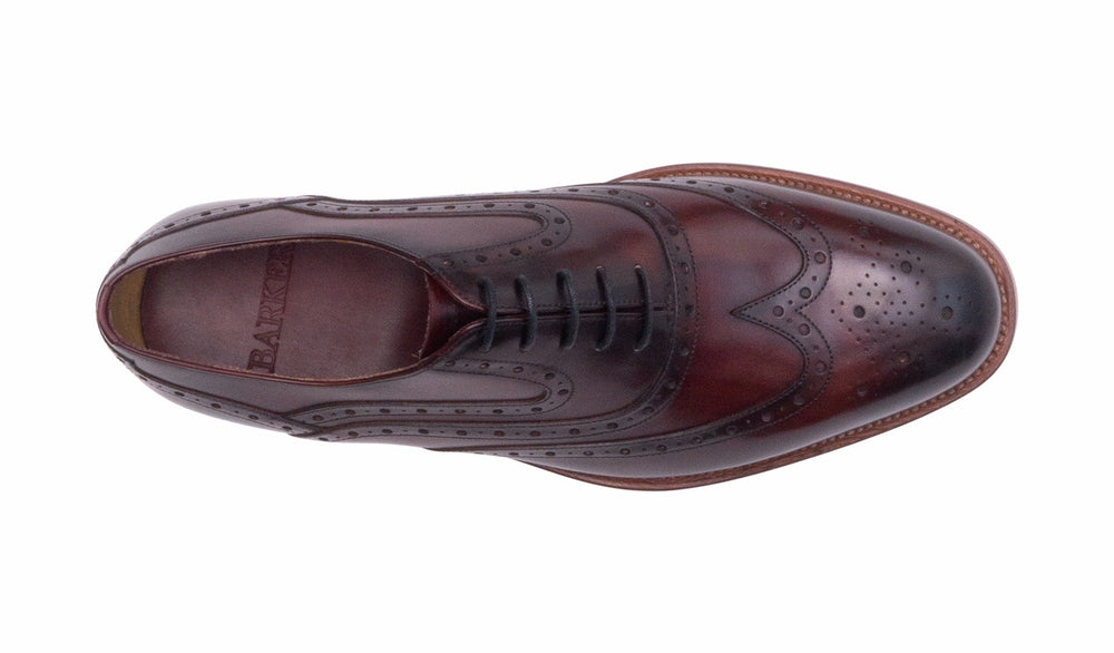 Mens Liffey - Hand Brushed Burgundy | Barker Shoes