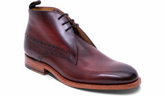Mens Tyne - Hand Brushed Burgundy | Barker Shoes