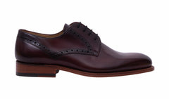 Mens Trent- Hand Brushed Burgundy | Barker Shoes