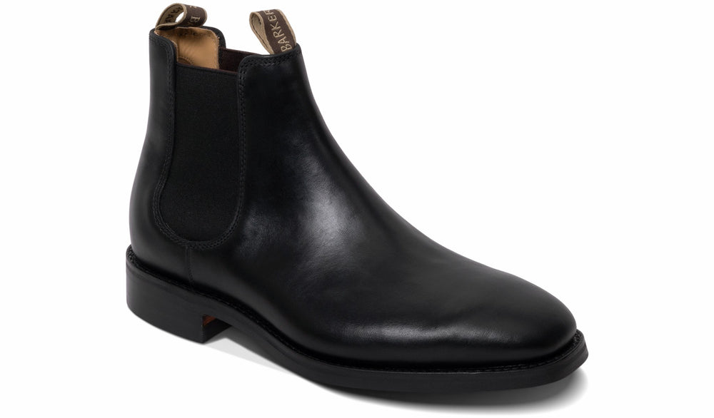 Mens Sutton - Black Waxy | Barker Shoes