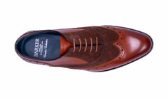 Mens Abingdon - Chestnut Calf/Polo Suede | Barker Shoes