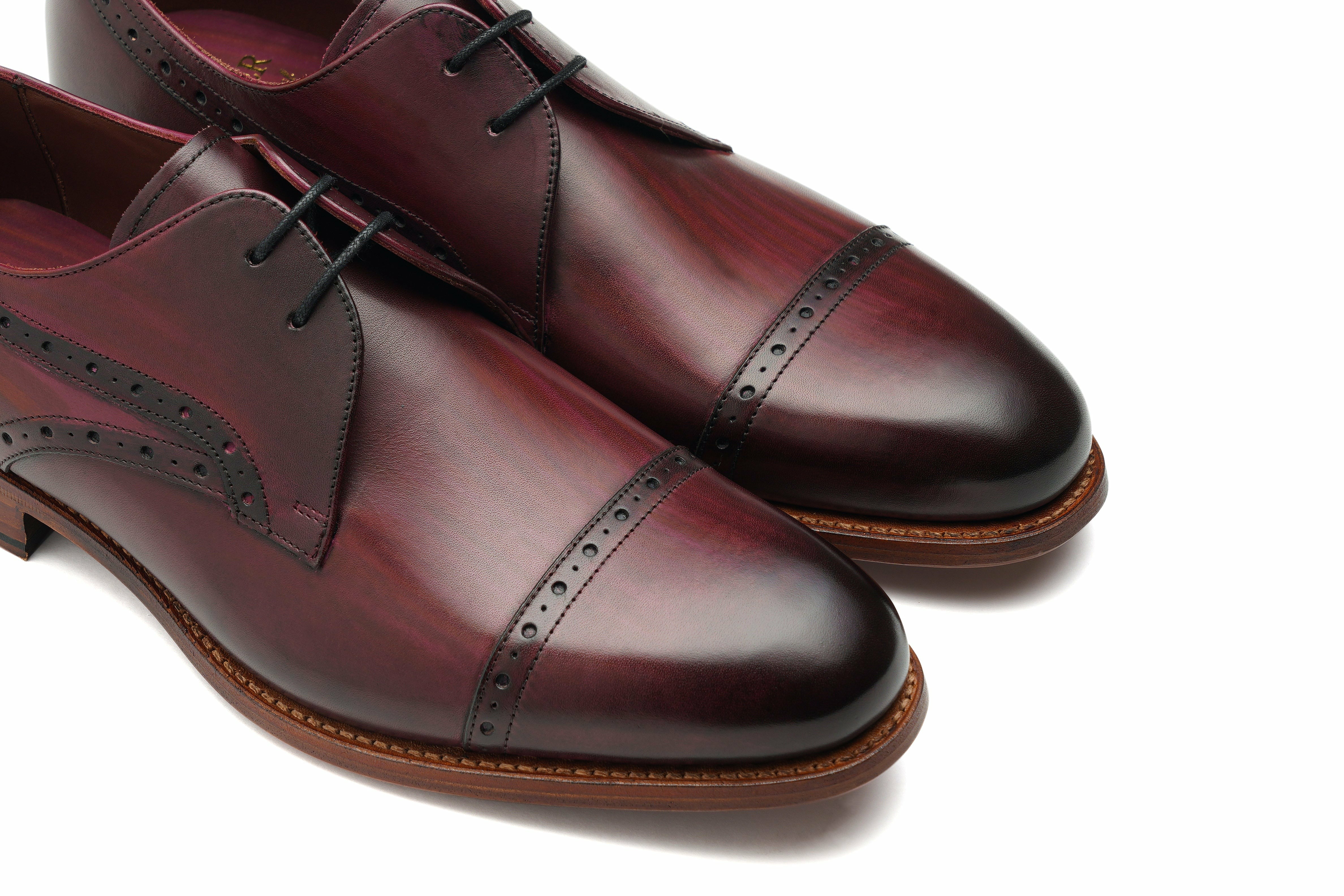 Mens Ealing - Hand Brushed Burgundy | Barker Shoes