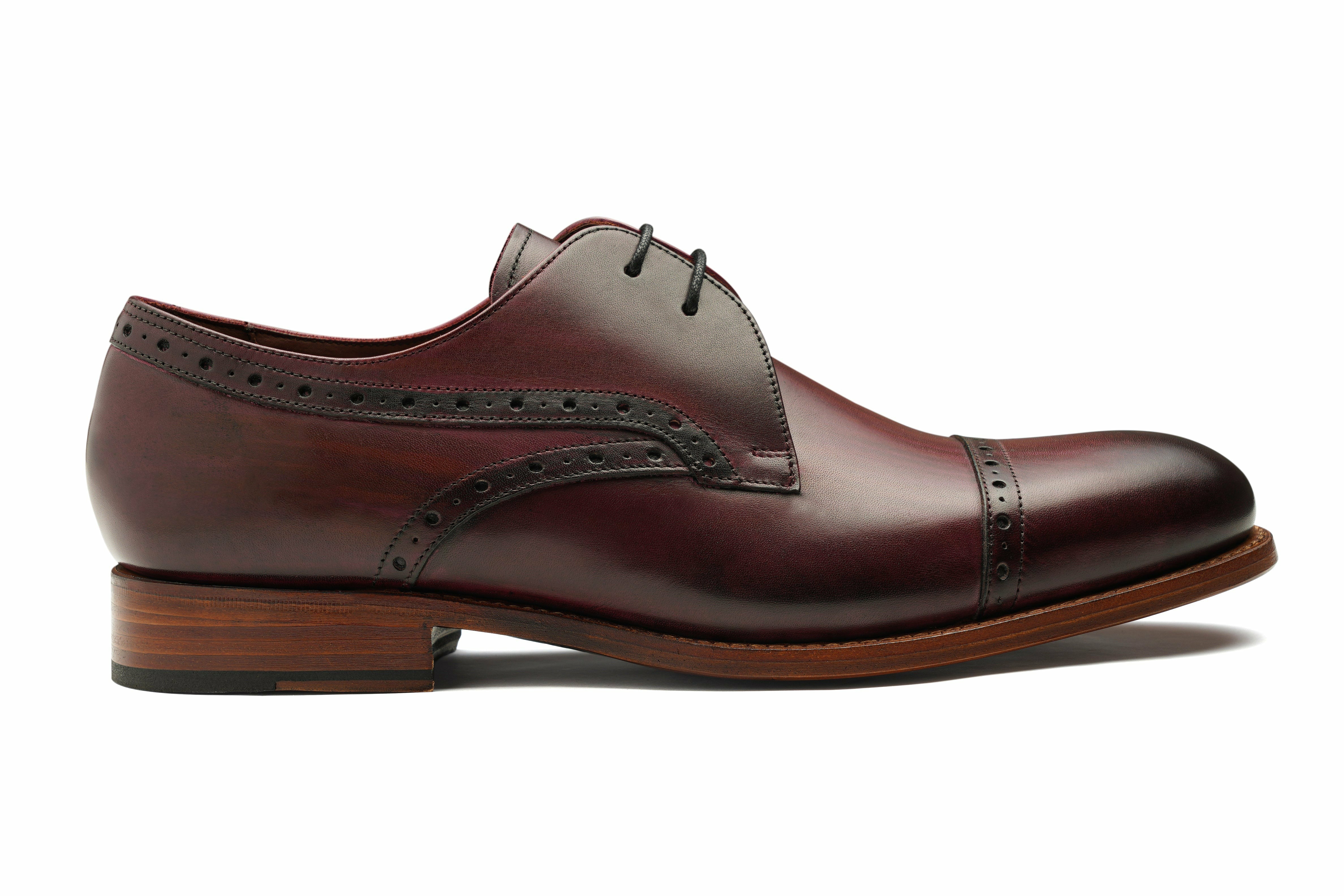 Mens Ealing - Hand Brushed Burgundy | Barker Shoes