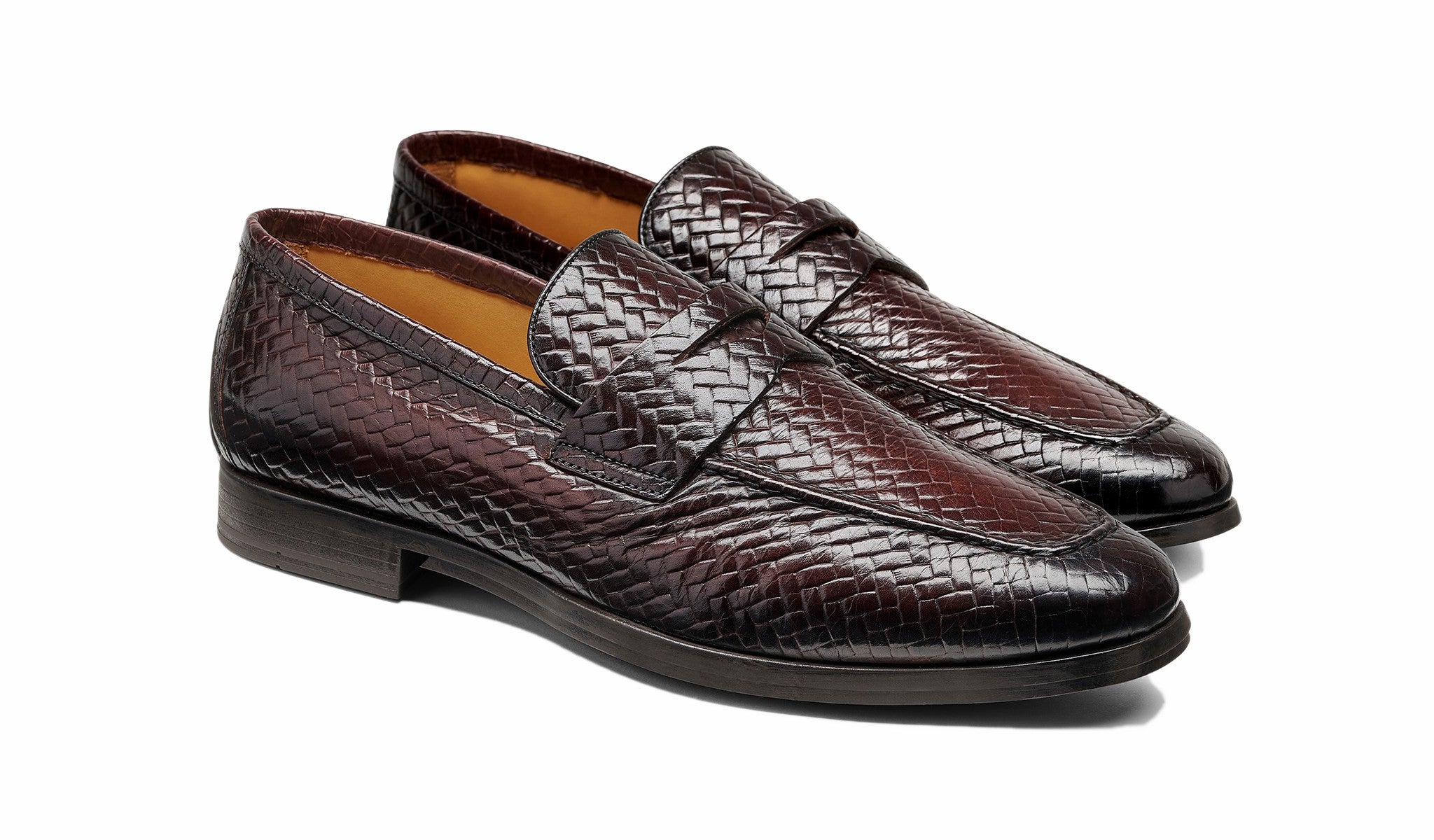 Mens Capri - Brown Weave Brown Stain | Barker Shoes