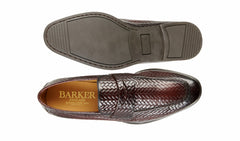 Mens Capri - Brown Weave Brown Stain | Barker Shoes
