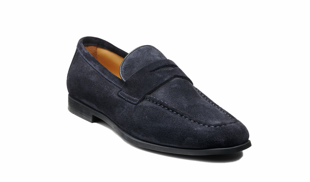 Mens Capri - Navy Suede | Barker Shoes