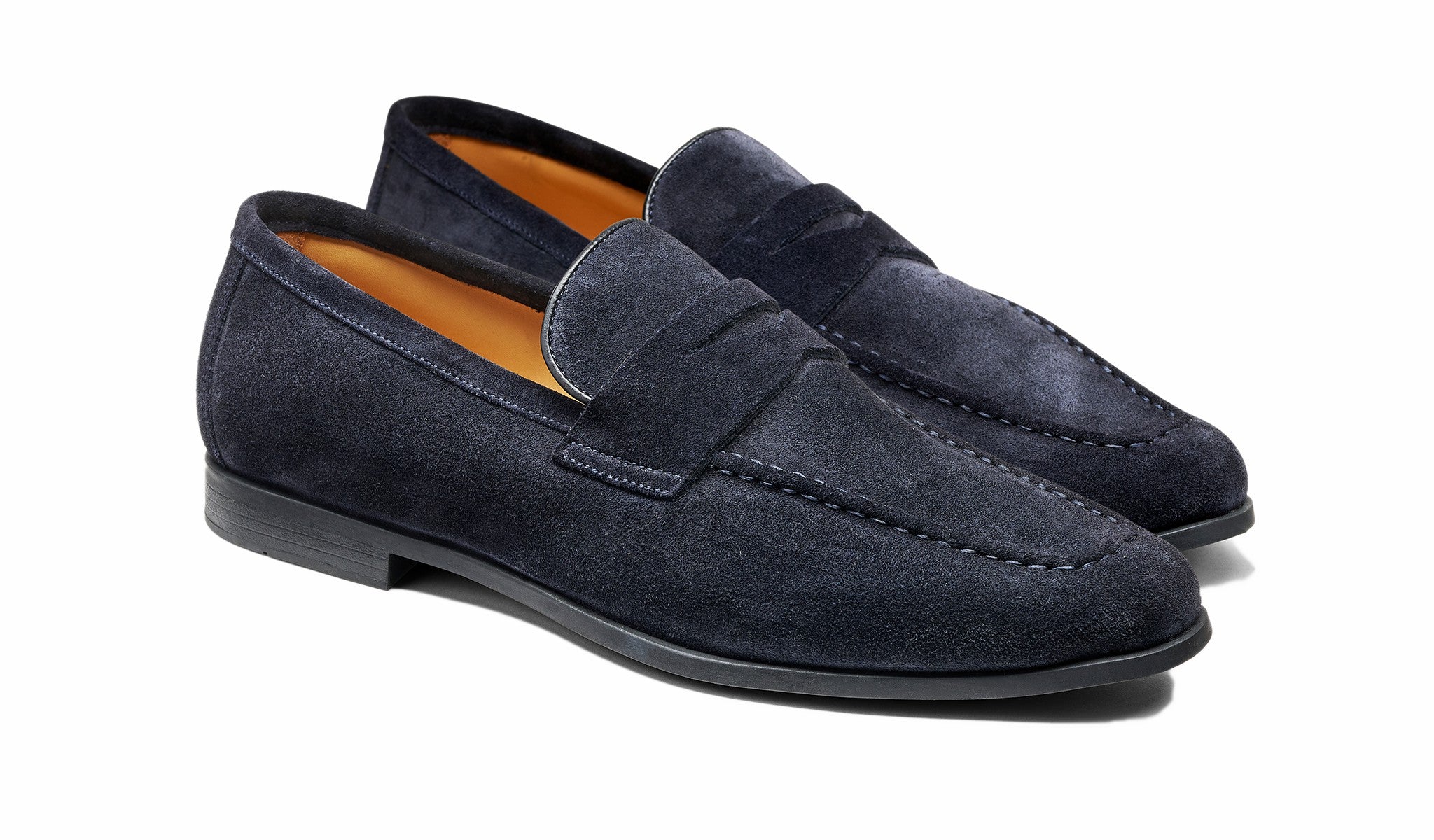 Mens Capri - Navy Suede | Barker Shoes