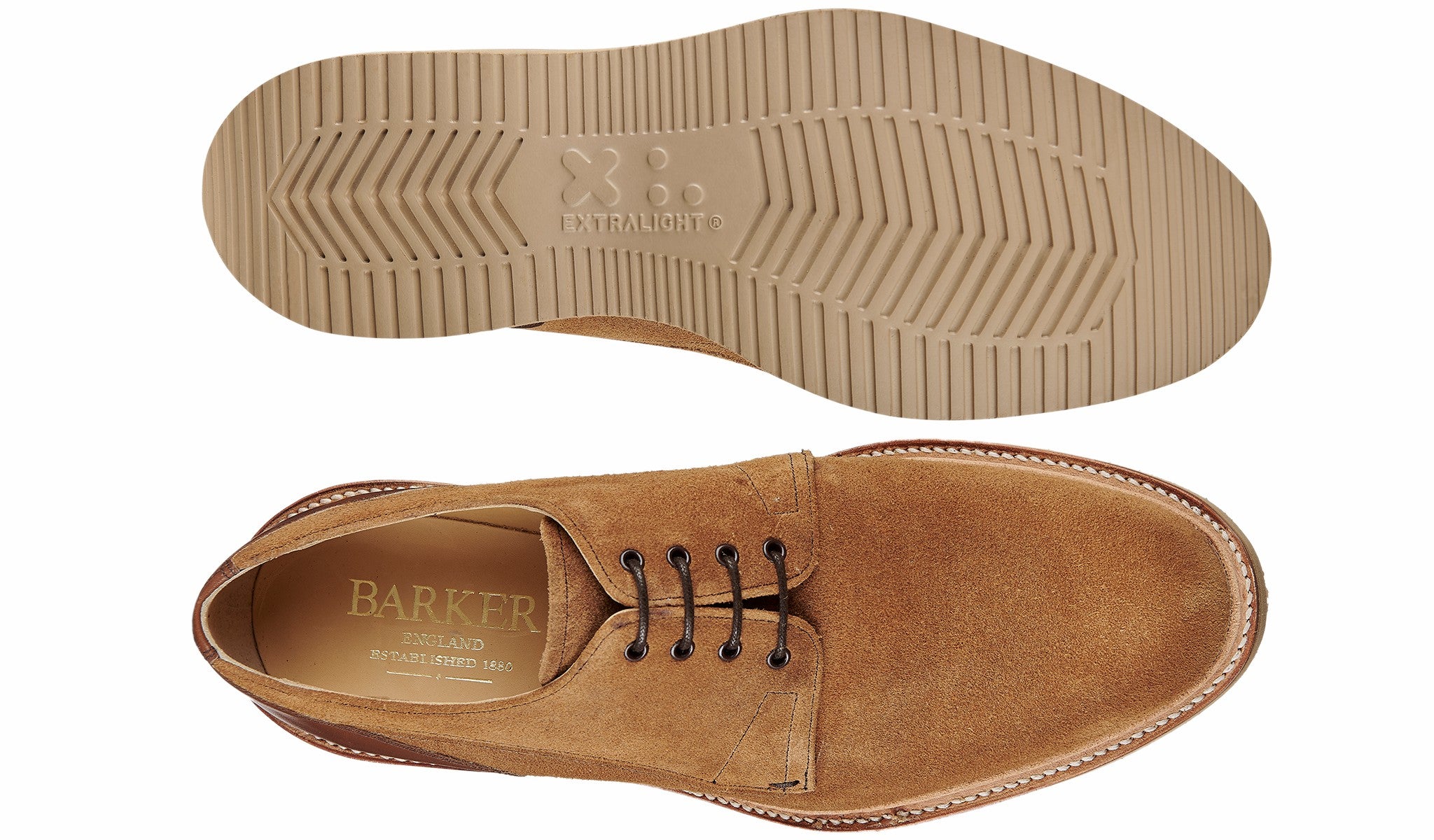 Mens Stratton - Coffee Suede Calf | Barker Shoes