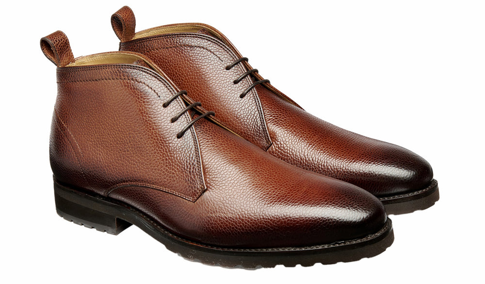 Mens Melksham - Cherry Grain | Barker Shoes