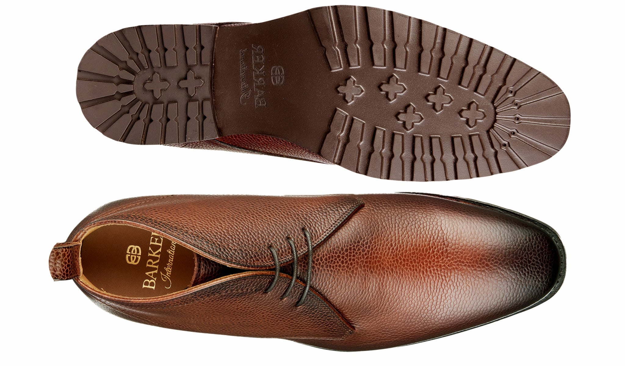 Mens Melksham - Cherry Grain | Barker Shoes
