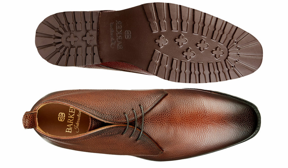Mens Melksham - Cherry Grain | Barker Shoes