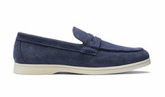 Mens Santiago - Navy Suede White Sole | Barker Shoes
