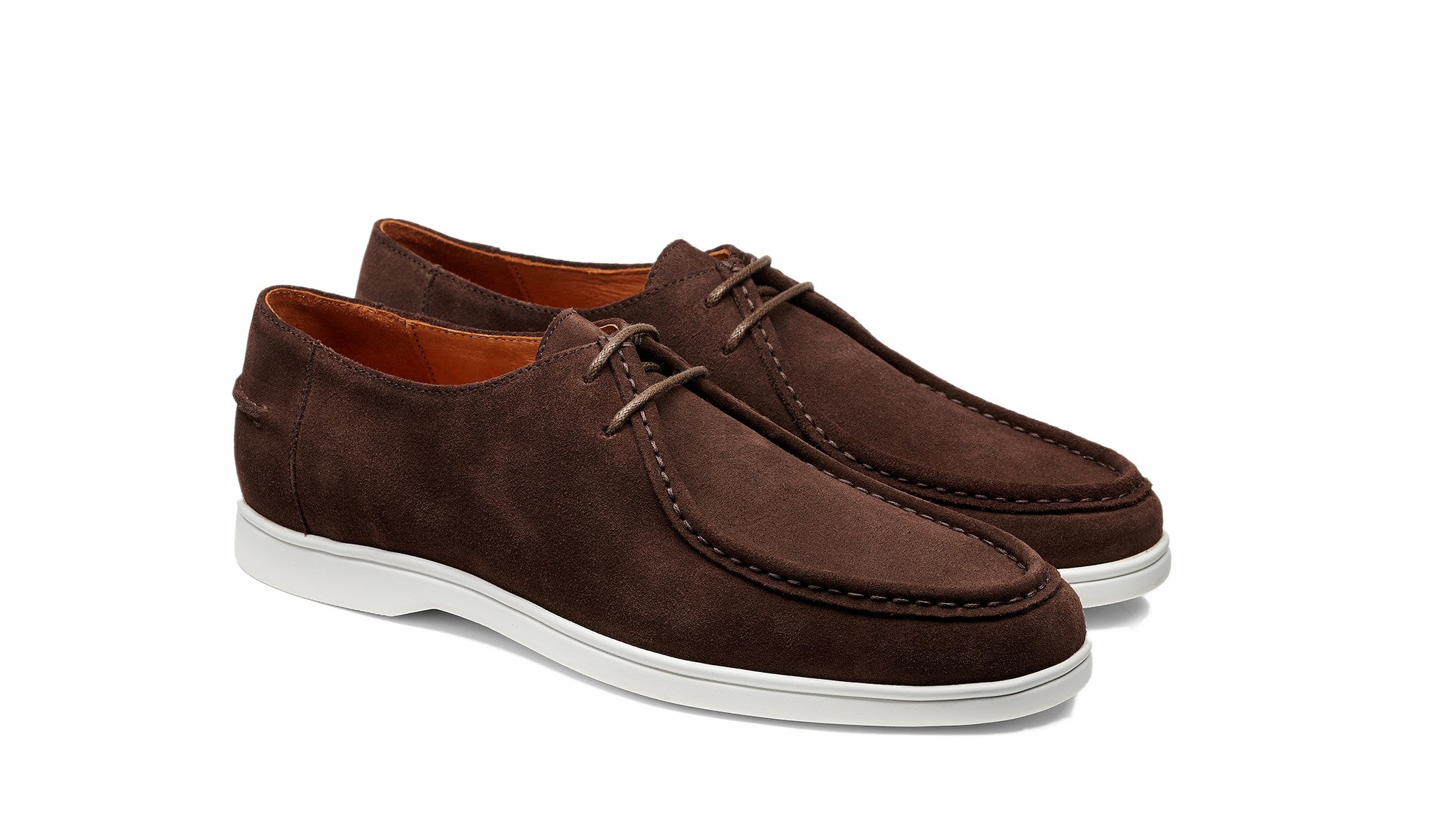 Mens Vigo - Coffee Suede White Sole | Barker Shoes
