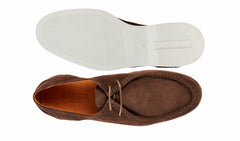 Mens Vigo - Coffee Suede White Sole | Barker Shoes