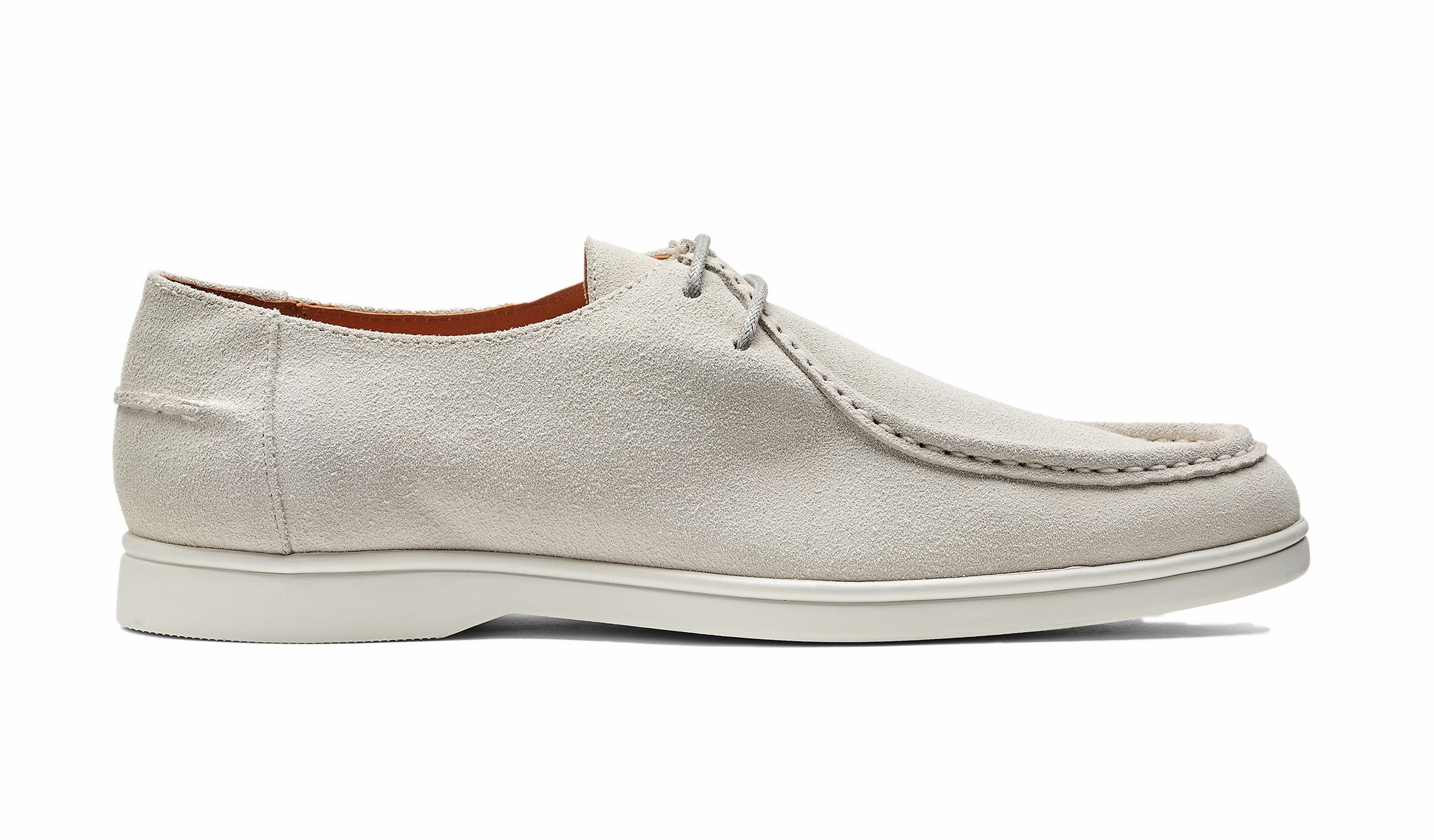 Mens Vigo - White Suede White Sole | Barker Shoes