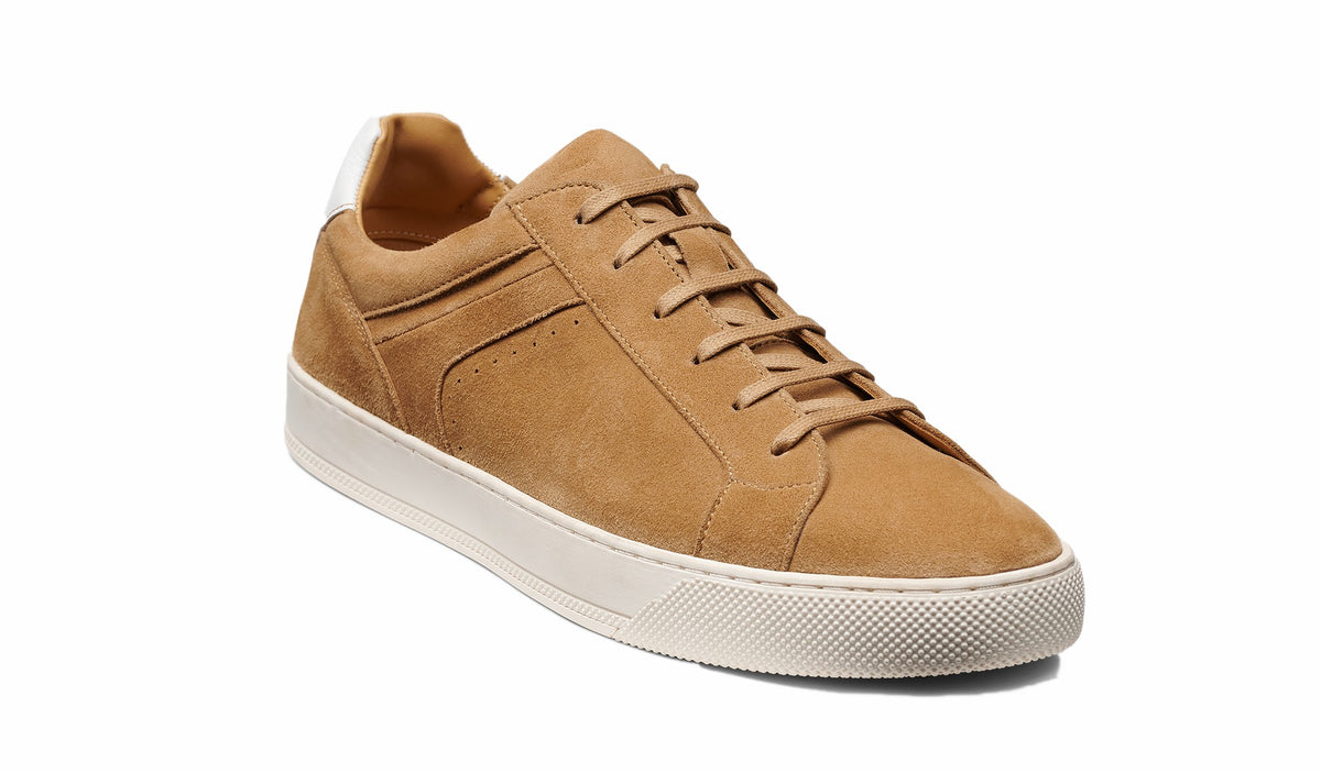 Mens Skylar - Copper Suede White Tab | Barker Shoes