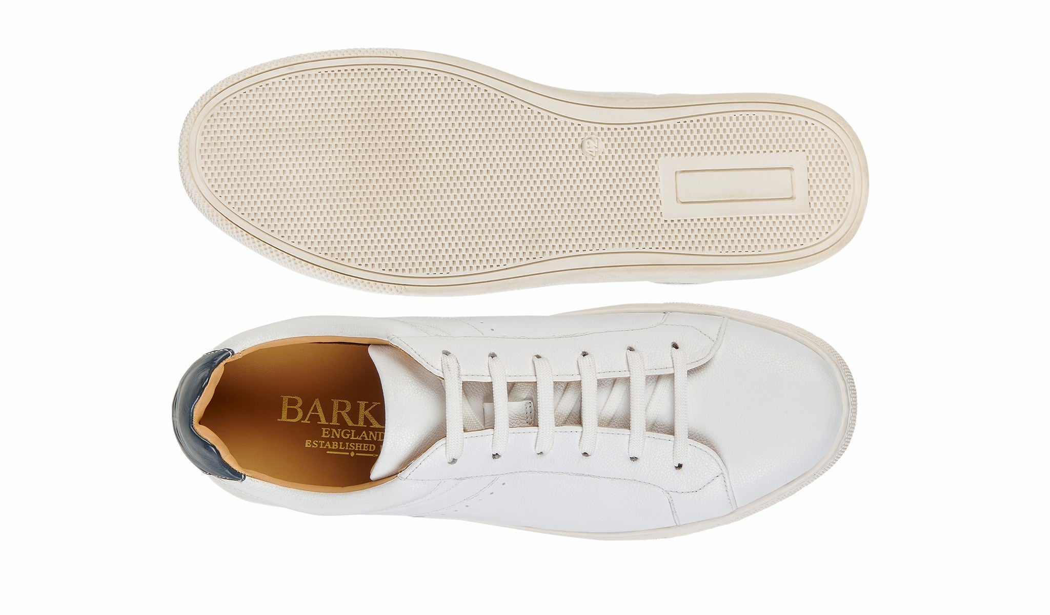 Mens Skylar - White Black | Barker Shoes