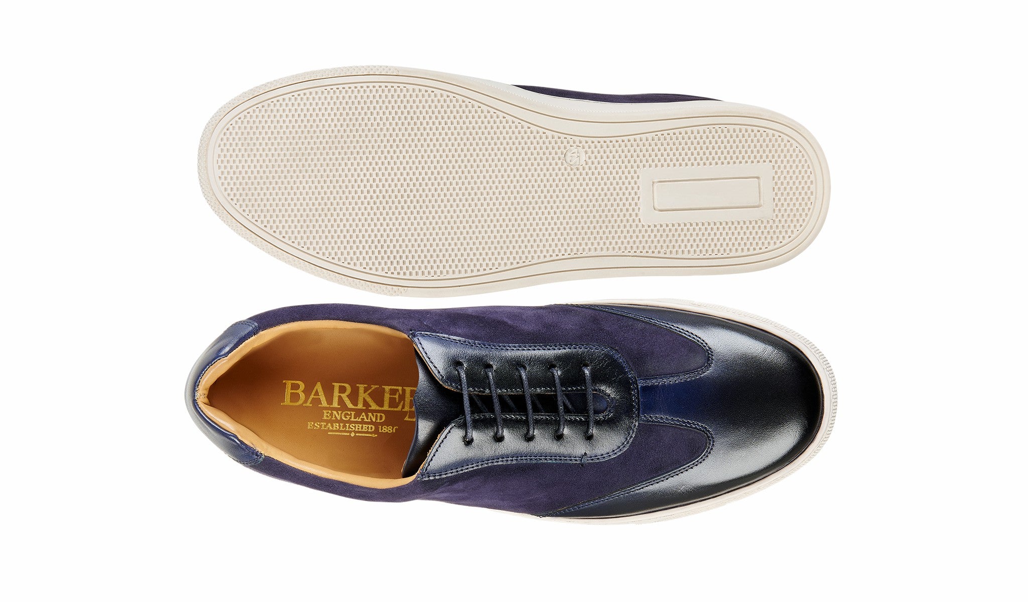 Mens Stig - Navy Suede Calf | Barker Shoes