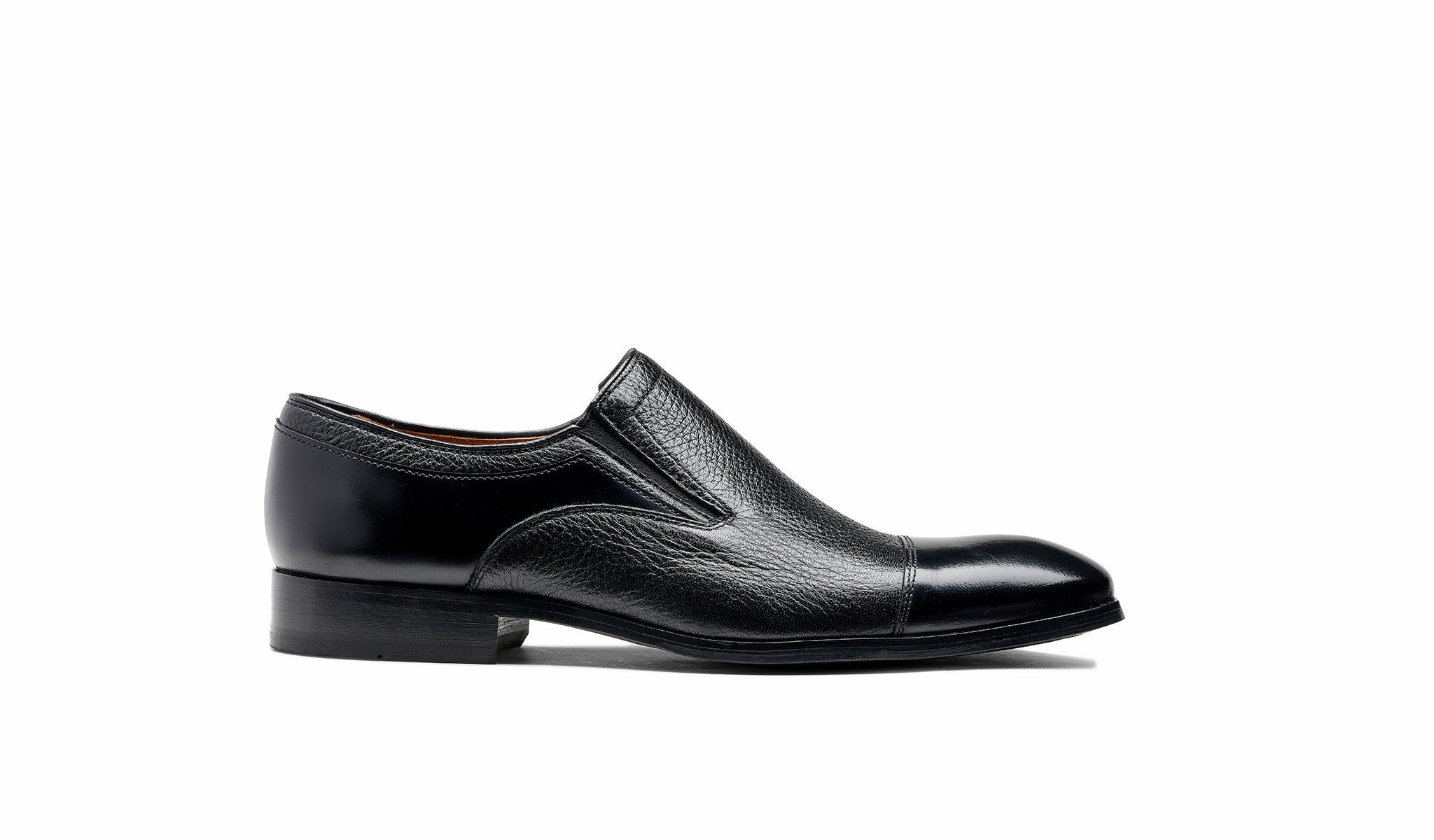 Mens Dover - Black Hishine Black Cervo | Barker Shoes