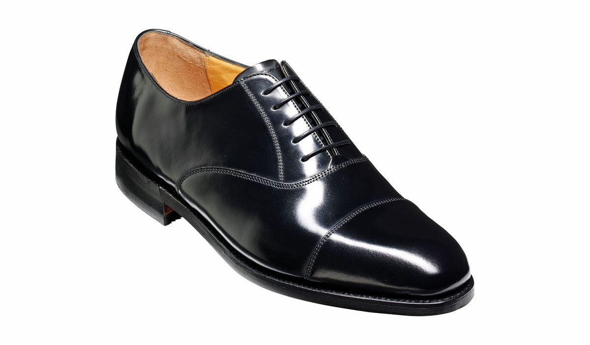 Mens Arnold - Black Hi-Shine Oxford Shoe | Barker Shoes