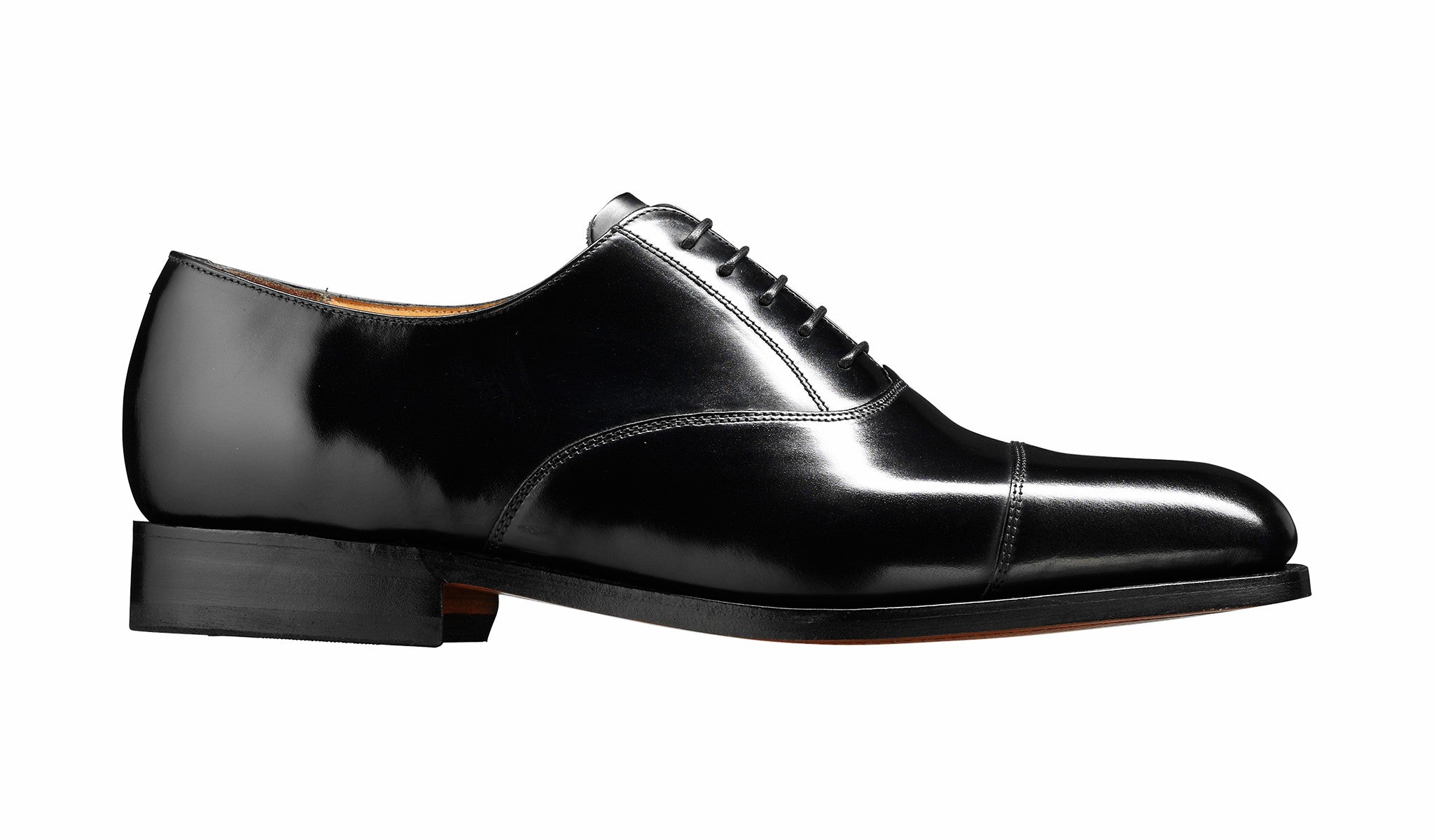 Mens Arnold - Black Hi-Shine Oxford Shoe | Barker Shoes