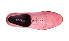 Womens Freya - Pink Suede Women Brogue Shoe | Barker Shoes