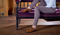 Womens Freya - Black Calf / Studs Womens Brogues | Barker Shoes