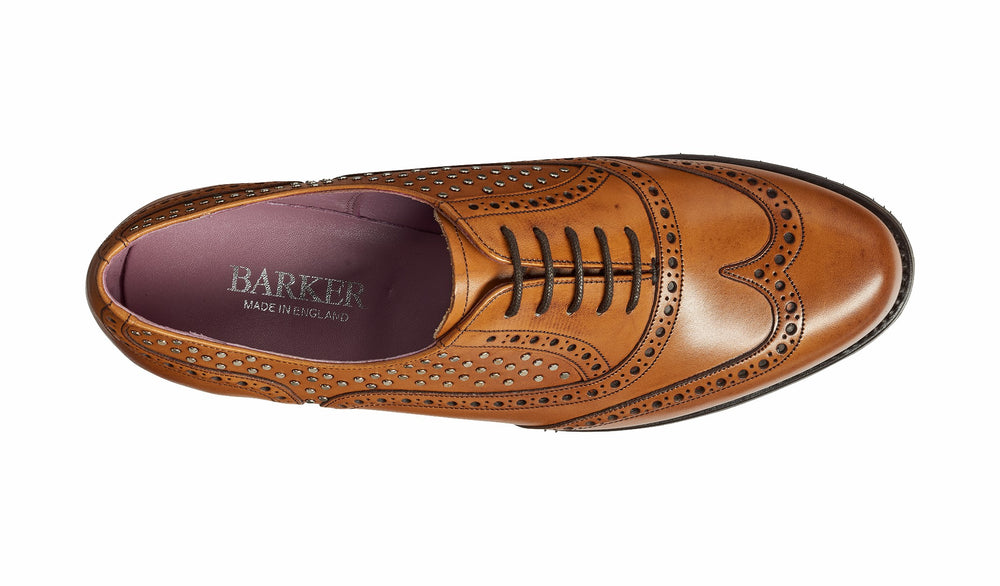 Womens Freya - Cedar Calf / Studs - Brogue Shoe Womens | Barker Shoes