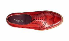 Womens Fearne - Red Hand Painted Womens brogue Shoe | Barker Shoes
